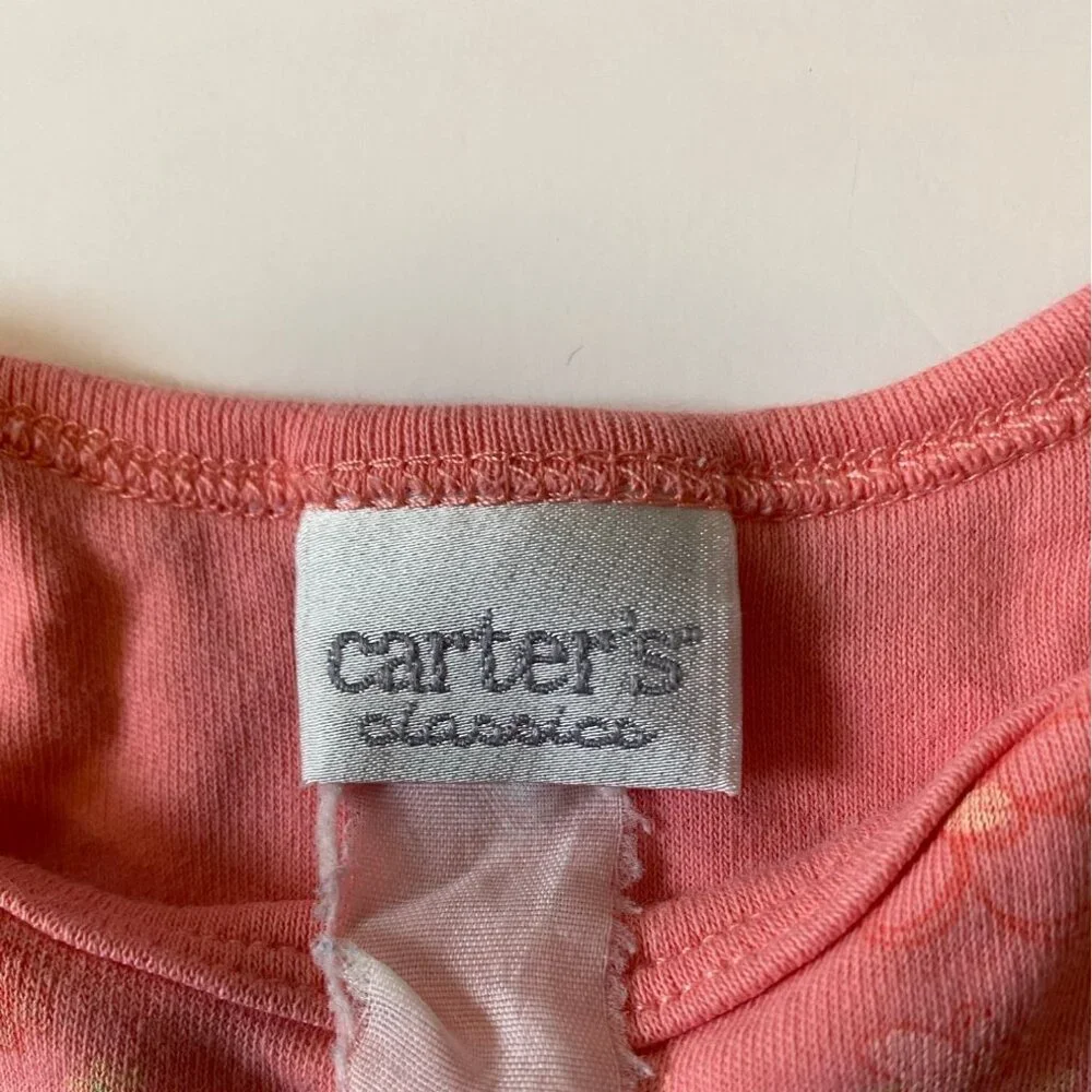 Baby Girl 3pc Bodysuit Bundle Size 3M Carters Pink Floral‎ & Striped Patterns